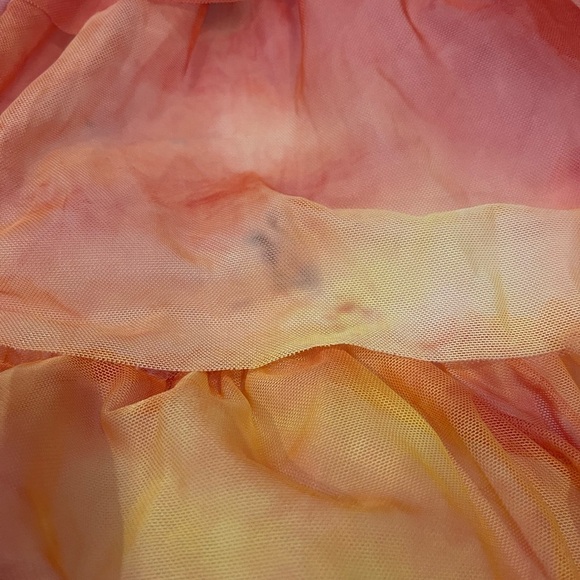 nwot eva franco esperanza Colorful Tiered tull Women's midi Skirt small - Picture 9 of 16